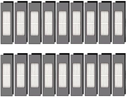 (18 Pezzi) Filtro HEPA per Robot Aspirapolvere Ecovacs DEEBOT OZMO 920 950 T8 AIVI Max T9 T5 N5 N7 N8+ N8 Pro Plus DX55 DX93 DJ65, Kit Filtro per Robot Aspirapolvere, Parti di Ricambio 18 Filtri