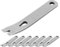 Folceretsc 8 StüCk Mini Brecheisen Rostfreier Stahl Flach Multifunktions Kleine Hebel Brecheisen Mini Brecheisen ÜBerlebens ÖFfner Werkzeug Set