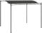 Keyroto Pavillon mit Festem Dach Pergola Gartenpavillon Pavillon Stabil 3x2,4 m Anthrazit