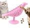 Maciun Kitten Teething Toys - Bird Shape Cat Toothbrush Catnip Toy - Cat Teething Toys, Face Scratchers, Suction Cup Food Dispenser for Stress Relief