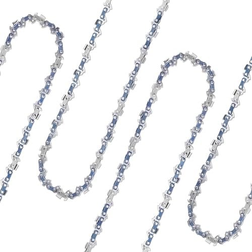 < 4 PACK > 8 Inch Chainsaw Chain 45 Drive Links 1/4LP .043'' Gauge, 8 Inch Replacement Chains Chainsaw For Wood Branch Cutting