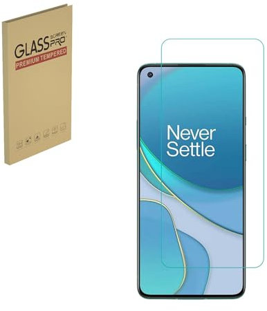 HYGMOCC Displayschutzfolie für OnePlus 8T / Plus 5G Schutzfolie aus gehärtetem Glas Freundlich Einfache Installation Anti Scratch Bubble Free (1 Stück)