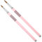 Prasacco 2 Packs Acrylic Nail Brush for Nails Art, Nail Art Brush Set Acrylic Kolinsky Nail Brush 3D Nail Art Flower Brush Acrylic Manicure Brush for Women Acrylic Application(Pink)