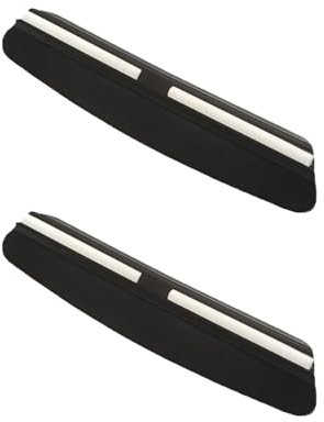 2 Stück Schwarz Schleifhilfe Set Schleifhilfe Messer,ABS Kunststoff Messer Schleifhilfe,Professionelle Manuelle Messerschärfer Hilfe,100mm Messerschärfführung,für Schärfen auf Schleifsteinen