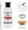 EBANKU 120ml Acrylic Nail Brush Cleaner, 3 in 1 Nail Art Brushes Conditioner Nail Brush Clean Solution Quickly Clean With Glass Cup and Scrub Brush for Solid Gel Polish/Nail Extension Gel