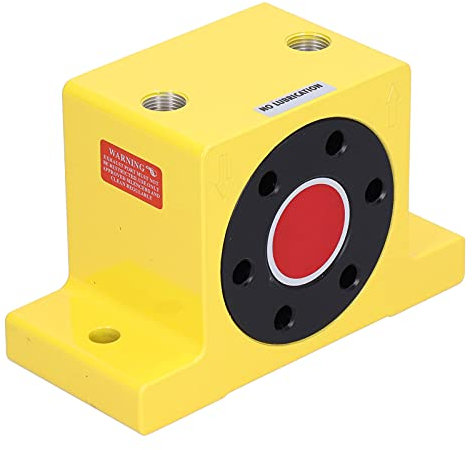 Baxnore Vibrateur pneumatique, vibrateur à air en alliage d'aluminium, vibrateur pneumatique compact à roue à vis sans fin, oscillateur à roue à vis sans fin pour table vibrante (GT36)