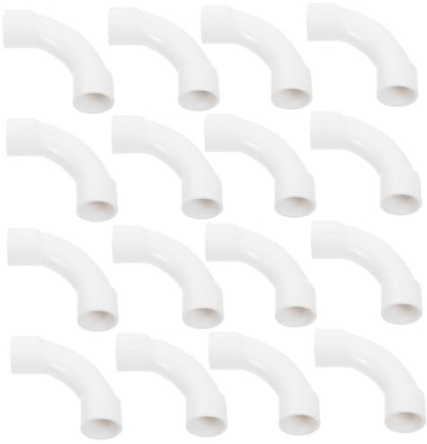 DOITOOL 25stücke Pvc-rohrverschraubung Kniestück Für Drahtrohre Winkelstück Für Sanitärsysteme Rohrbogenverschraubung Pvc-verbinder Für Sichere Installation