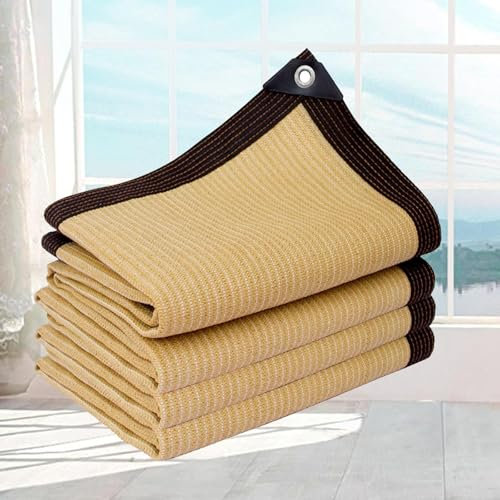 KSQP Filet Ombrage Extérieur 2x3 Voile d'ombrage Serre Toile d'ombrage Rectangulaire 3x5m pour La Couverture Végétale/Serre/Jardin/Pergola,beige-5x8m