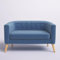 BEDOIN Liebessofa, Mid-Century Modern Sofa, Mid Century Modern Couch für kleine Räume für Wohnzimmer, gepolsterte 2-Sitzer Couch für Schlafzimmer, Wohnung 80x50x65cm