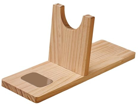 UxicRuya Wooden Table Stand for Hot Glue Guns, Compatible with Most Gluing Tools. Practical Base for Optimal Storage, with Drip Pad Large