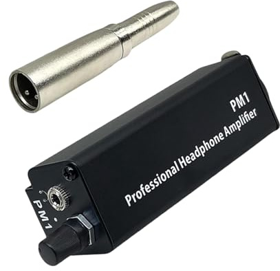 Yhplxyuus Professional 3.5mm Headphone Amplifier Converter HiFi Earphone Amplifier Seamlessly Connection Long Last Portable Headphone
