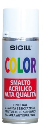 Vernice Acrilica Spray 400ml Colori RAL Rapida Essiccazione Bomboletta Smalto (RAL6001 VERDE SMERALDO)