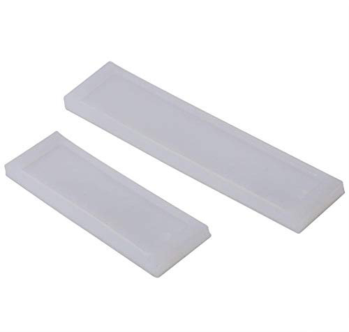 Estink Stampo in Silicone Rettangolare, 2 Pezzi, per Resina Epossidica, Creazione Gioielli e Segnalibri