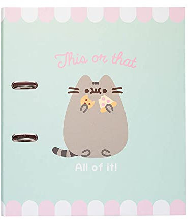 Grupo Erik Aktenordner - Ordner Rosa - A4 Ordner Pusheen Foodie Collection Ringbuchordner mit Hebelmechanik - Ordner A4 - Pusheen Fanartikel für Ihre Dokumente, das Lernen oder die Arbeit