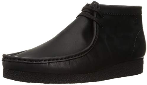 Clarks Barca Shaacre, Chukka-Schuhe für Herren, schwarzes Leder, 42,5 EU