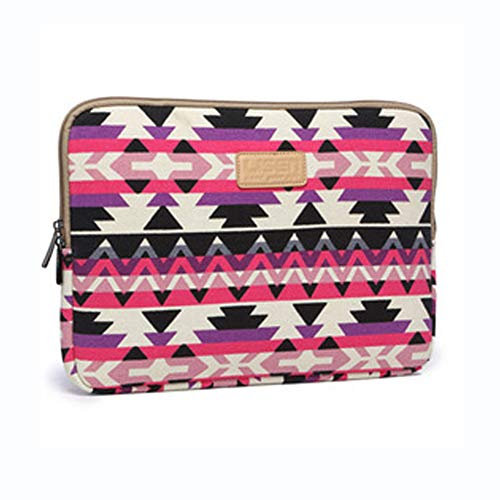 11.6 Zoll Laptop Aktentasche Hülle, Vintage Blumen Wasserdicht Laptoptasche Aktentasche Schultertasche Notebooktasche Business, Multifunktion Laptop Aktentasche,Rot