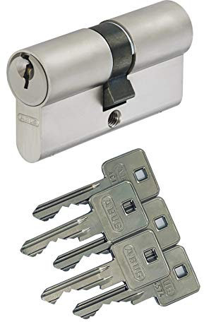 ABUS A93 Doppelzylinder 28/34mm mit 5 Schlüssel, mit Not-u. Gefahrenfunktion und Bohrschutz, Profil C73 C83