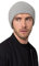 Style & Republic Herren Beanie aus 100% Kaschmir | edle Männer-Mütze aus feinstem Cashmere | Bundumfang 56cm (Hellgrau Melange)