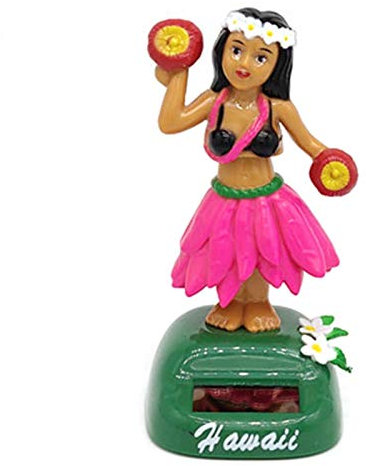 Figurine Solaire Dansante, Danseuse Hawaienne Voiture Qui Bouge, Jouet Voiture Solaire Balançoire Poupée Hawaiian Fille Danse Jouet, Figurine Hawaïenne Voiture Décoration De Voiture Solaire
