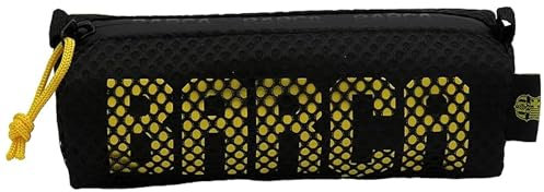 CyP Brands -FC Barcelona, Estuche Portatodo con Cremallera, Color Negro, Producto Oficial (CyP Brands)
