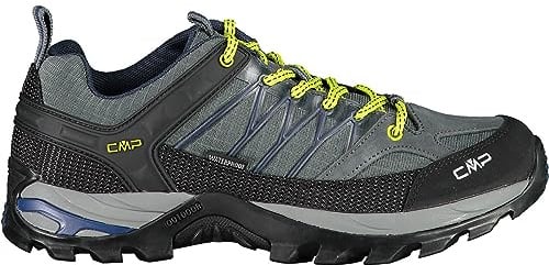 CMP Rigel Low Trekking Shoe Wp, Wanderschuh, Grey-B.Blue,