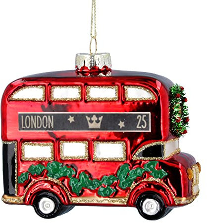 Gisela Graham London Red Double Decker Bus H�ngedekoration