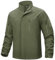 TACVASEN Jagdjacke Herren Wasserdicht Outdoor Funktionsjacke Übergangsjacke Winter Softshelljacke Atmungsaktiv (XXL, Armeegrün)