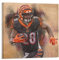 HANYING Joe Mixon Art American Football Poster Druck Kunst Wandbild Leinwand Poster Moderne Schlafzimmer Dekor 70 x 70 cm