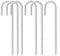 Lot de 6 piquets d'ancrage au sol en métal de 30 cm pour fixation de tentes, trampolines, clôtures, serres