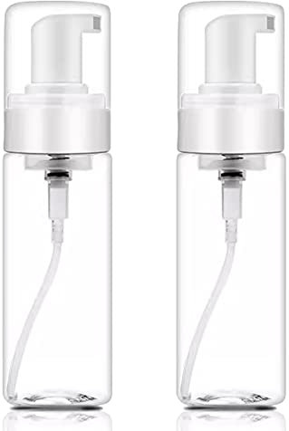 Foam Bottle Dispenser,2pcs 200ml/7OZ Foaming Pump Bottle Foam Soap Bottle Dispenser Transparent Empty Spray Bottles Foaming Hand Soap Dispenser Bottles Refillable Soap Dispenser