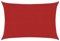 vidaXL Voile d'Ombrage Protection Voile Solaire Voile de Parasol Anti UV Jardin Patio Terrasse Balcon Extérieur 160 g/m² Rouge 3x4 m PEHD