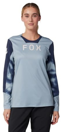 Fox Racing Damen Langärmeliges Trikot Hemd, Gunmetal Taunt, Small