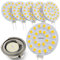 G4 LED 12V ac/12-24V dc 2 Watt ersatz für 20W Halogen Glühbirne - G4 LED Neutralweiss 5000K Rund - G4 Stiftsockel LED Lampen Birnen - G4 Einbaustrahler Einbauspot - G4 Stiftsockellampe 2W - 6er
