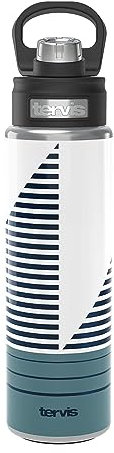 Tervis Trade Winds Collection Navy Salt Stripe Water Bottle, Stainless Steel