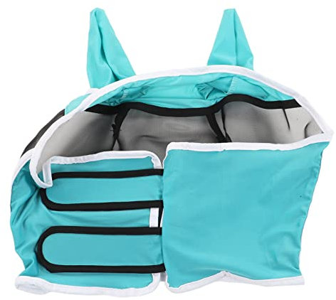 Pferde-Fliegenmaske, Abnehmbare Pferde-Augenmaske mit Vollsicht für Pferde (S)