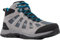 Columbia Redmond 3 Mid Wp, Scarponi da trekking ed escursionismo impermeabili a vita media Uomo, Graphite Black, 40 EU