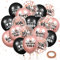 Luftballons 40. Geburtstag 18 Stück Roségold Schwarz 1984 Ballons 40. Party Dekorationen 12 Zoll Konfetti Latex Luftballons Geburtstag Party Deko für Frauen 40. Geburtstag Jubiläum Party