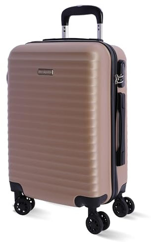 DON ALGODON - Trolley bagaglio a mano 55x40x20 (Espandibile) – 33L - Valigia Bagaglio a mano Ryanair – Valigia Media Rigida – Trolley Cabina Piccolo - Iris