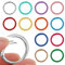 Molain 12 Stück Rund Karabinerhaken, 25mm Runde Karabiner schlüsselring karabiner schlüsselanhänger ringe O Ring für Bastelarbeiten DIY Taschenringe Schlüssel Taschenzubehör(33mm)