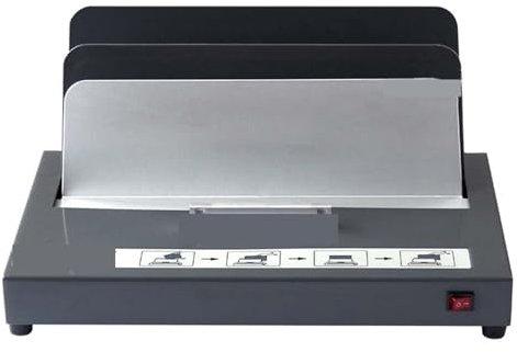 JOXLOVER Bindemaschine, Binder, Thermobindegerät TB-500E, elektrisch, bindet 500 Blatt A4, 3 Minuten Aufwärmzeit, Bürobindelänge A4 / 297 mm für Briefpapier im Format A4, A5