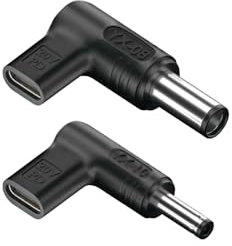 NGS Bud-D - Pack de 2 Clavijas USB-C para Portátil DELL, Carga Rápida Power Delivery (PD), Diseño en Ángulo Recto, Adaptadores Compactos, Compatible con Modelos DELL