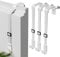 ytorgr 3PCS Wreath Hangers for Front Door, Door Wreath Garland Hook Metal Wreath Holder, Adjustable Over Door Hanger White