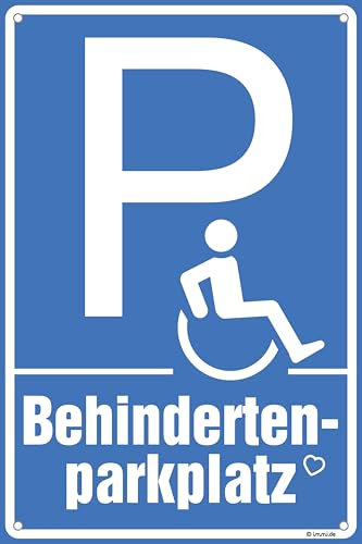 immi Hinweis Schild (Behindertenparkplatz) Hartschaum, 30x20cm