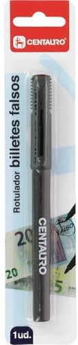 Centauro - Rotulador Detector Billetes Falsos, Verificación Inmediata Solo 2 Segundos, Tinta Especial de Alta Precisión