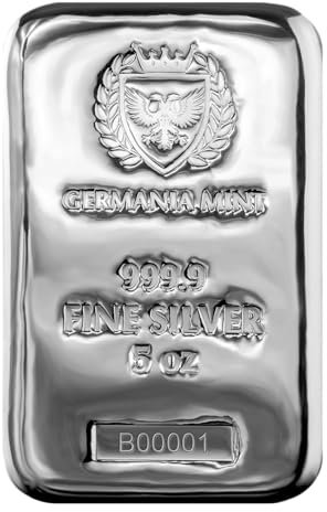 Germania Mint Silberbarren 5Unze Silber Barren + Zertifikat Golden Linde