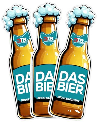 3x Toolbrothers Duftbaum - DAS BIER Design - Duft NEW CAR - exotische und frische Duftnoten