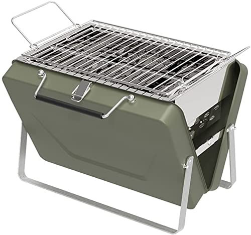 PNAJFUEL Griglia a Gas, Barbecue a Carbonella, Barbecue Portatile, Valigetta Barbecue, Stufa Pieghevole, Griglie per Barbecue/Gray/a