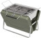 PNAJFUEL Griglia a Gas, Barbecue a Carbonella, Barbecue Portatile, Valigetta Barbecue, Stufa Pieghevole, Griglie per Barbecue/Gray/a