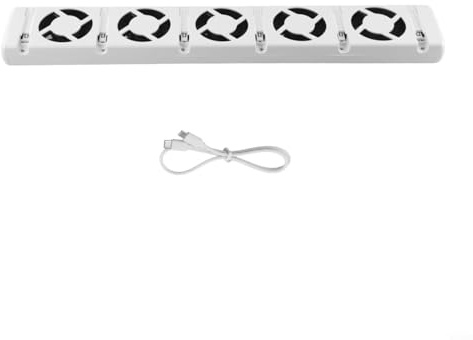 Smart Radiator Fan, DC 5V/2A 5 Plastic Smart Household Cooling Fans Energy Saving Radiator Fan Whisper Quiet Radiators Ventilator For Underheaters And Radiators(Not used alone)