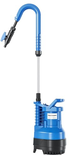 FOTING Pompe Pour Collecteur d’Eau de Pluie Avec Câble : Pompe Immergée Avec Filtre Intégré, Débit 5 500 L/h, Hauteur de Refoulement 20 m, Vanne de Régulation Pour Régler le Débit